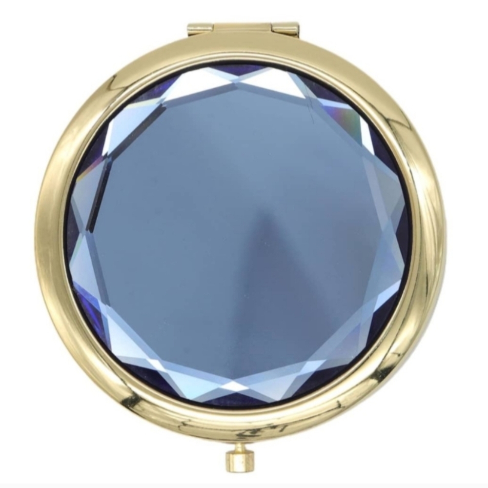 Goldtone Triple Mirror Compact